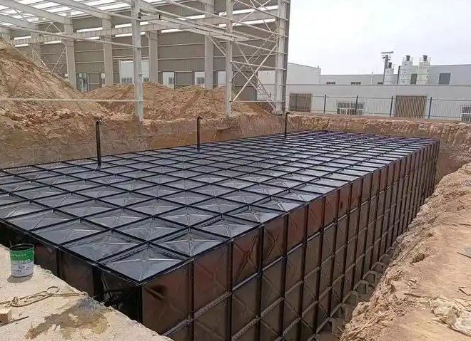 Buried Fiberglass Underground Water Tank, Subsurface FRP Tank For Fire & Industrial Water Storage - Buried Underground...