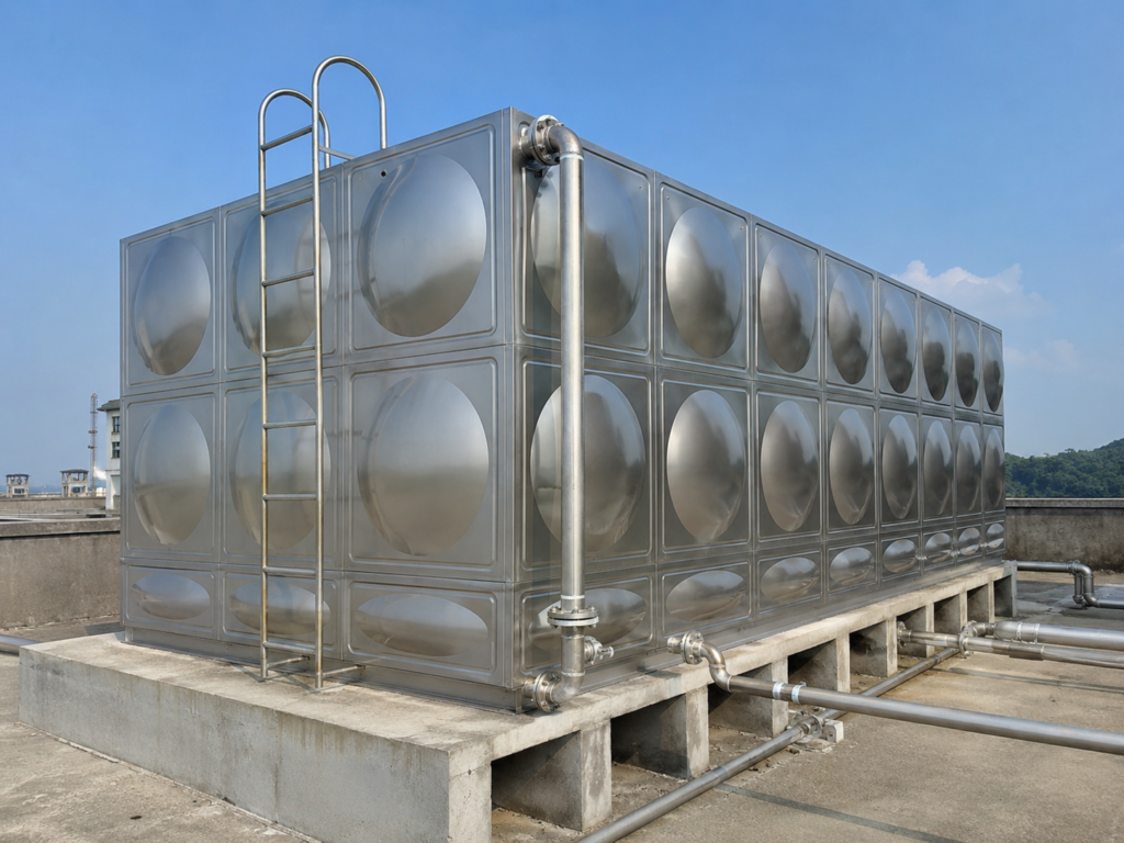 Stainless steel water tank - Stainless Steel Water Tank - SMC Tank Manufacturer | Custom FRP Tanks for Domestic & Fire...
